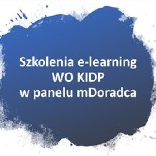 Nowe bezpłatne szkolenia e-learning zorganizowane przez WO KIDP w panelu mDoradca 