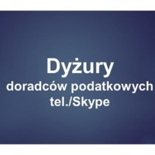 Dyżury doradców podatkowych (tel./Skype) organizowane z Urzędem Miasta Poznania - kwiecień 2020 r.