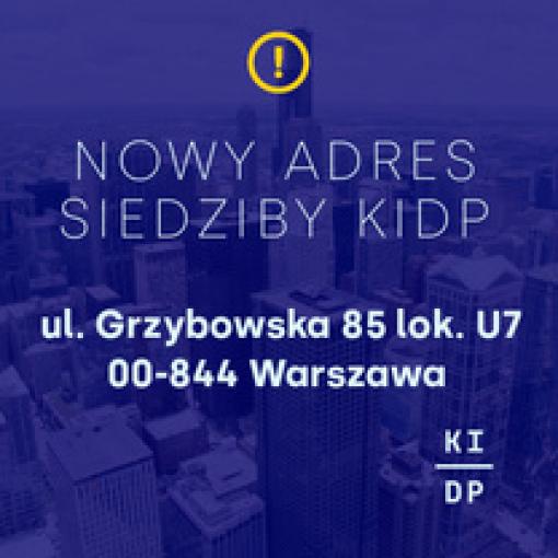 Nowy adres Biura KIDP w Warszawie