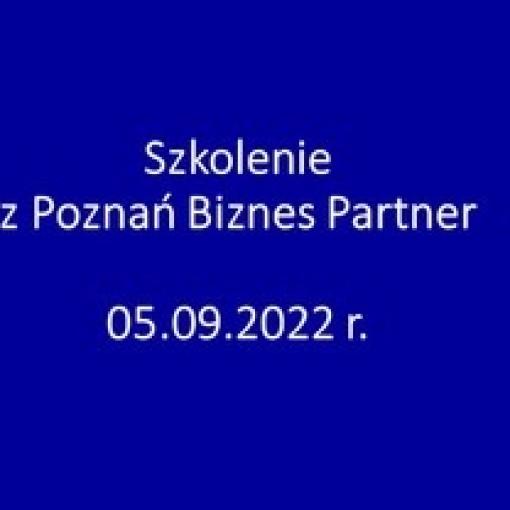 Szkolenie "Leasing w firmie" z Poznań Biznes Partner - 05.09.2022 r. 